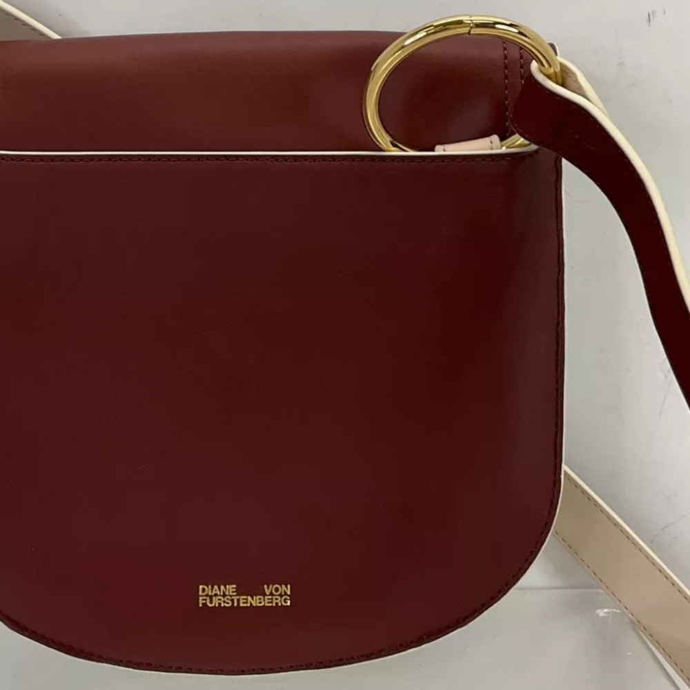 NWT Diane von Furstenberg Leather Saddle Bag - Picture 12 of 12